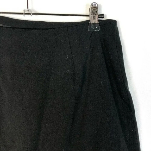 Larry Levine Black Y2K Bow Front A-Line Knee Length Skirt S - Picture 3 of 3